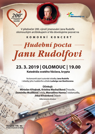 Pozvánka na koncert – Hudební pocta Janu Rudolfovi